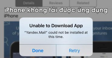 Lỗi iPhone không tải được ứng dụng thumb