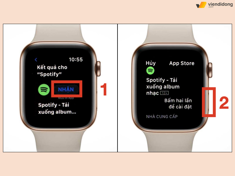 nghe nhạc Spotify trên Apple Watch ứng dụng