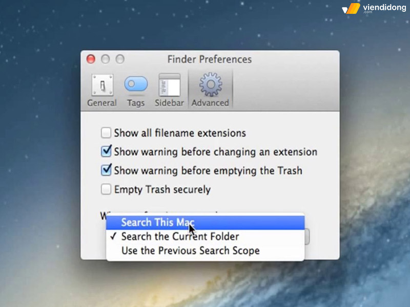 cách sử dụng Finder trên MacBook thư mục
