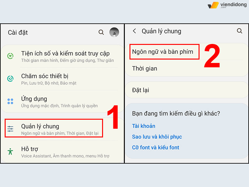 gõ Tiếng Việt trên điện thoại Samsung cài đặt 1