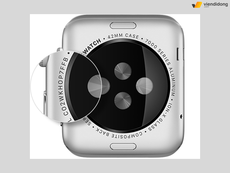 Kiểm tra Apple Watch chính hãng thân máy