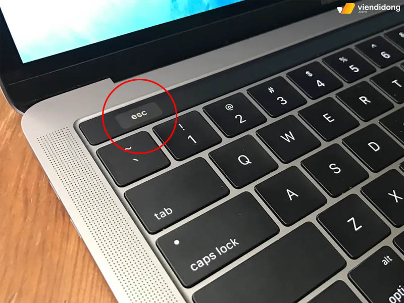 cách chia đôi màn hình MacBook esc