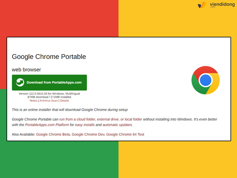 Google Chrome Portable là gì