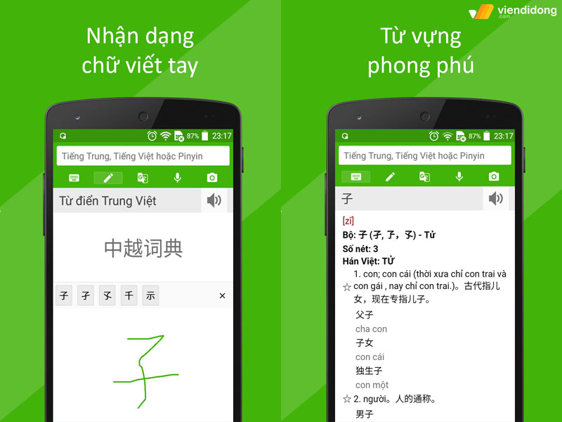 app dịch Tiếng Trung từ điển trung việt