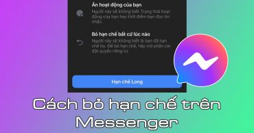 cách bỏ hạn chế trên Messenger thumb