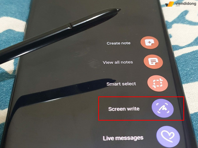 cách chụp màn hình Samsung s pen