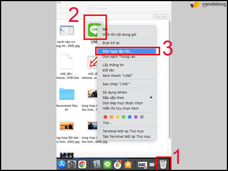cách xoá ứng dụng trên MacBook finder 3