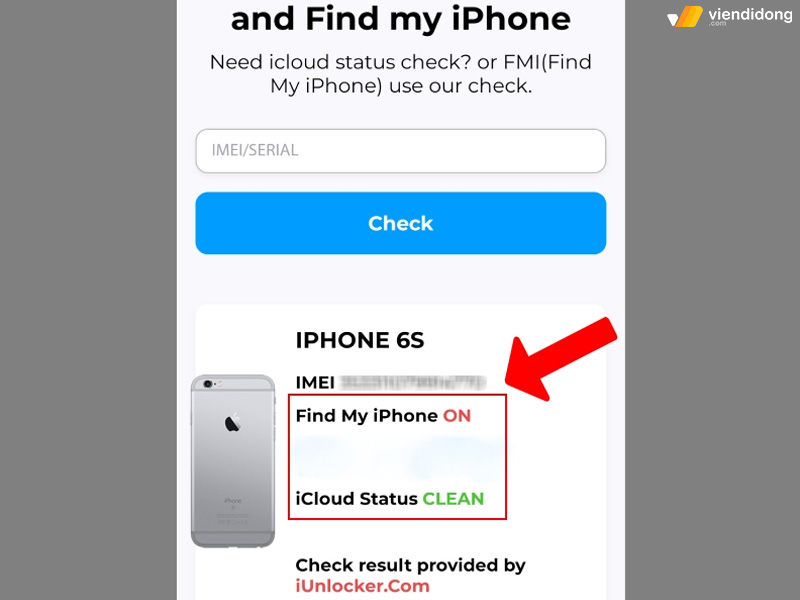 check iCloud ẩn trên iPhone iunlocker 2