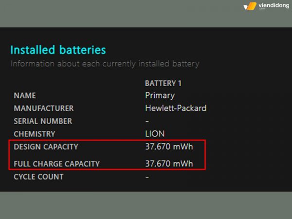 Top 10 cách kiểm tra độ chai pin Laptop Win 10/11 đơn giản