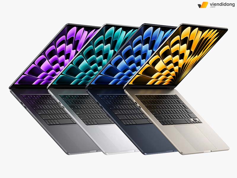 so sánh MacBook Air và Pro màu