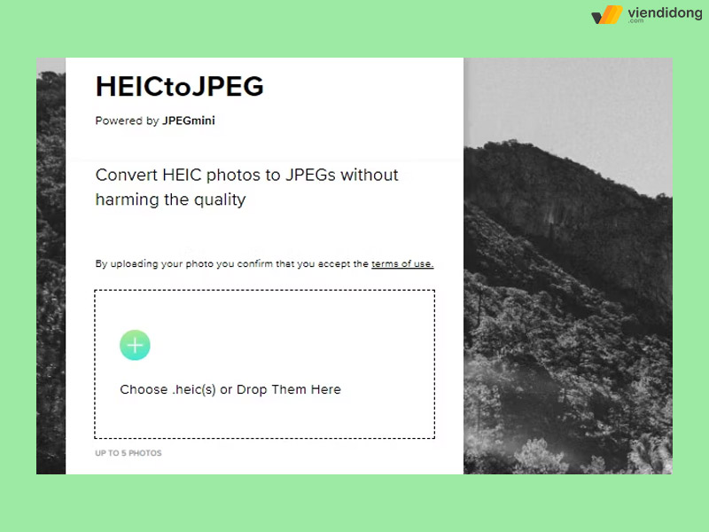 chuyển HEIC sang JPG web