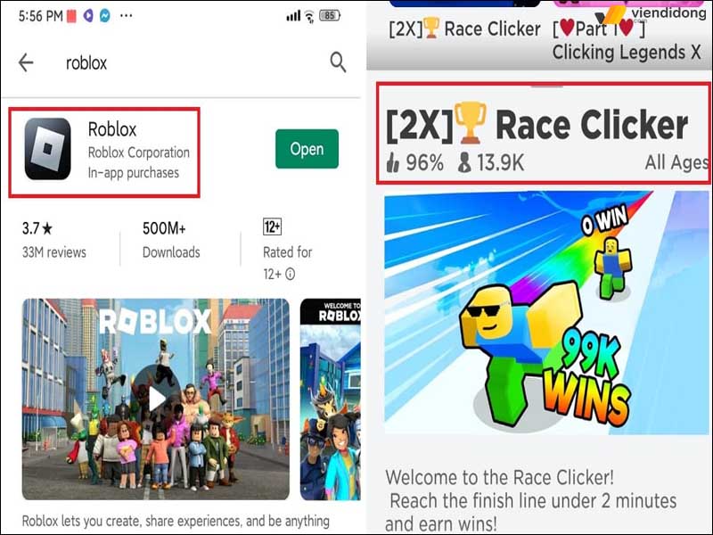 code Race Clicker hướng dẫn 1