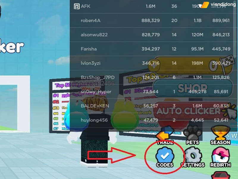 Code Race Clicker mới nhất 2022 và cách nhập code trên Roblox