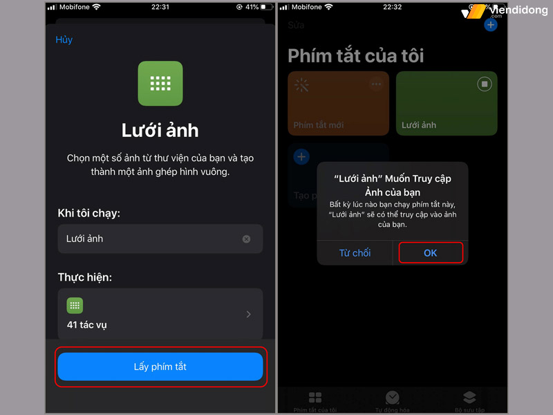 ghép ảnh trên iPhone ios 12 3