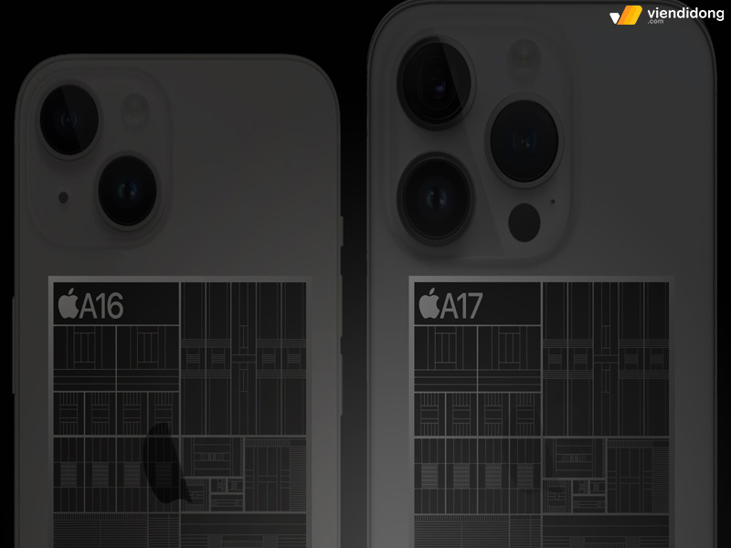 so sánh iPhone 14 và iPhone 15 chip