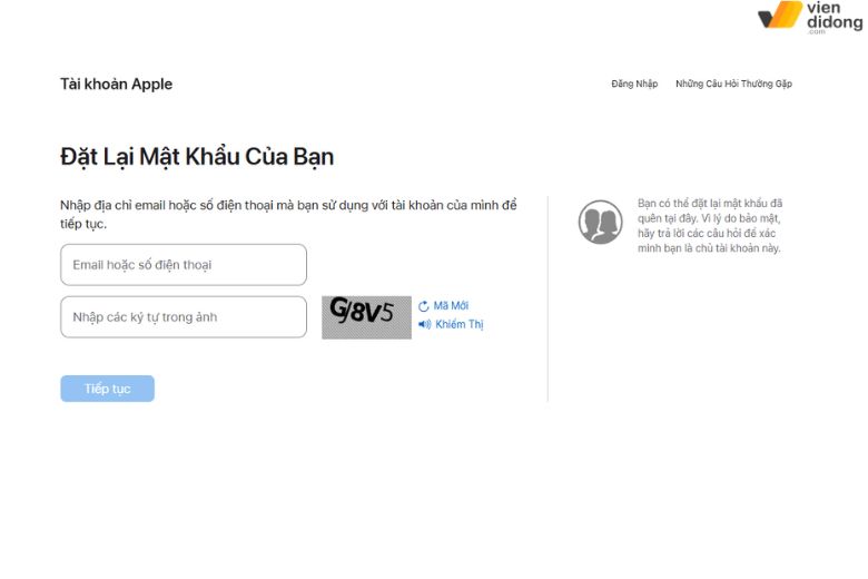 Cách lấy lại iCloudCách lấy lại iCloud khi mất số điện thoại bằng Gmail Apple ID 2