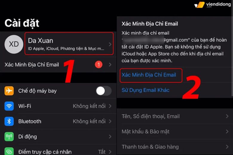 Cách khôi phục iCloud khi mất số điện thoại bằng Gmail 1
