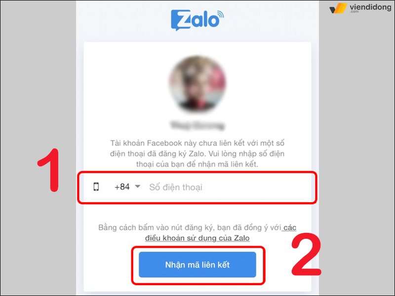 cách lấy lại mật khẩu Zalo trên điện thoại không mã 2