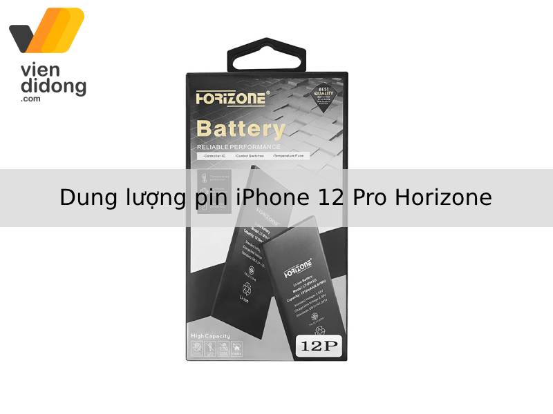 Dung lượng pin iPhone 12 Pro Horizone