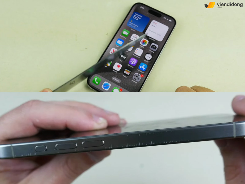 iPhone 15 dễ vỡ dao