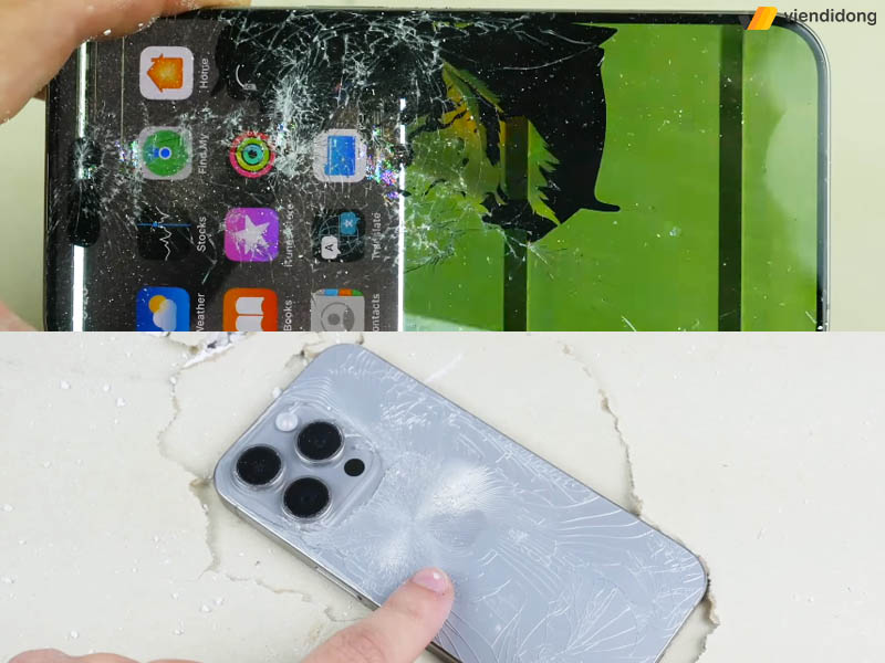 iPhone 15 dễ vỡ kết quả