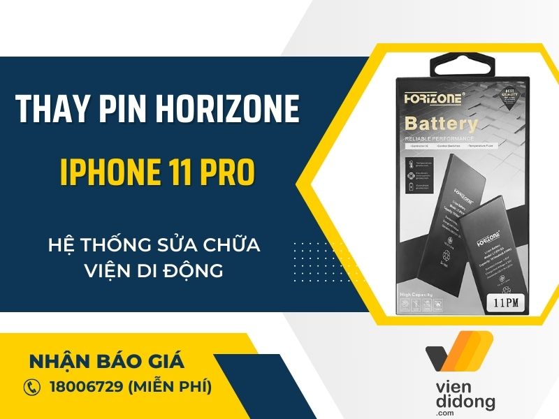 Thay pin Horizone iPhone 11 Pro