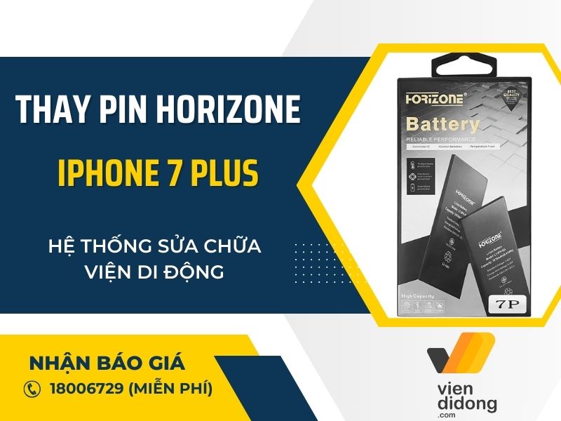 Thay pin Horizone iPhone 7 Plus