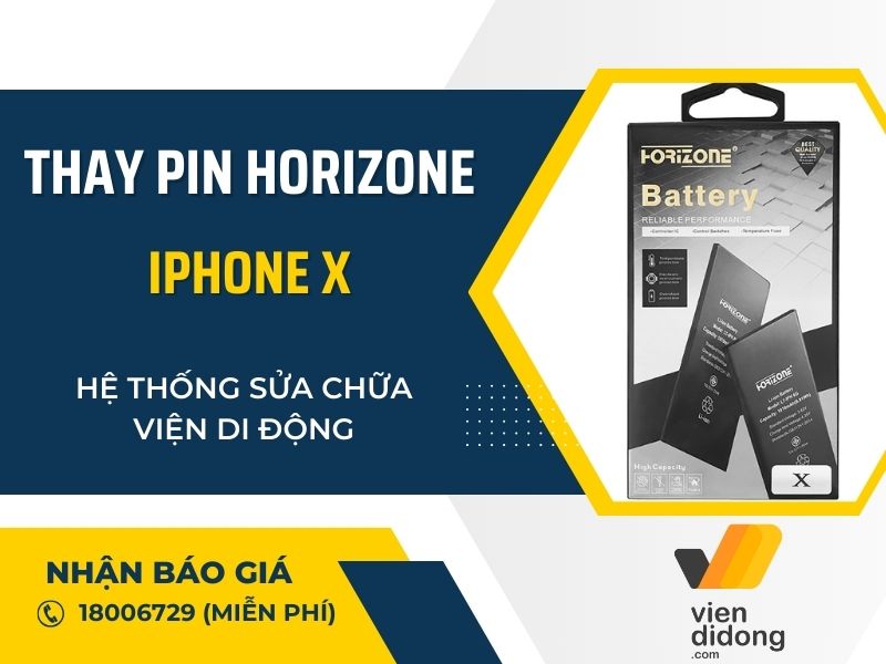 Thay pin Horizone iPhone X