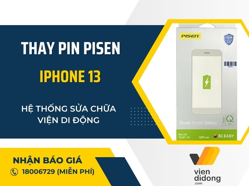 Thay pin Pisen iPhone 13