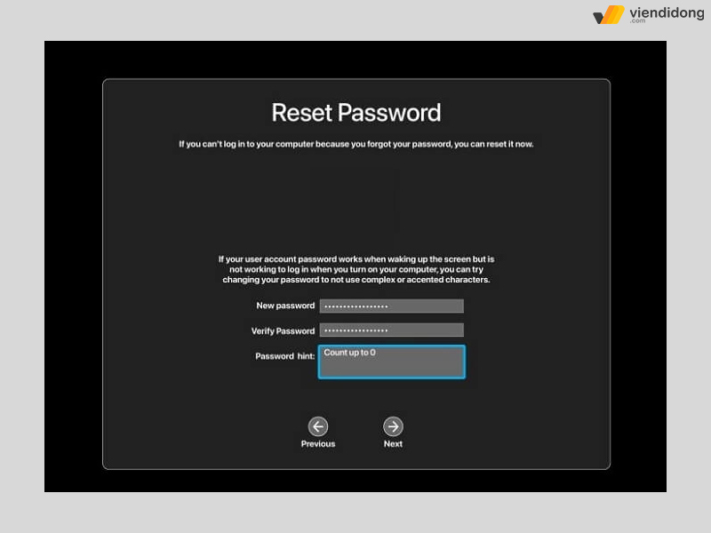 cách đổi mật khẩu MacBook id 2