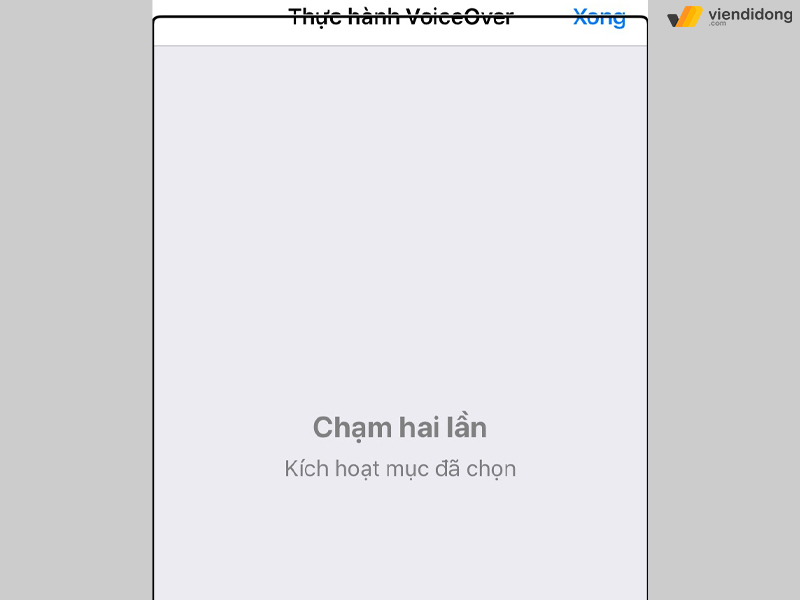 cách tắt VoiceOver trên iPhone khi tắt màn hình sử dụng 4