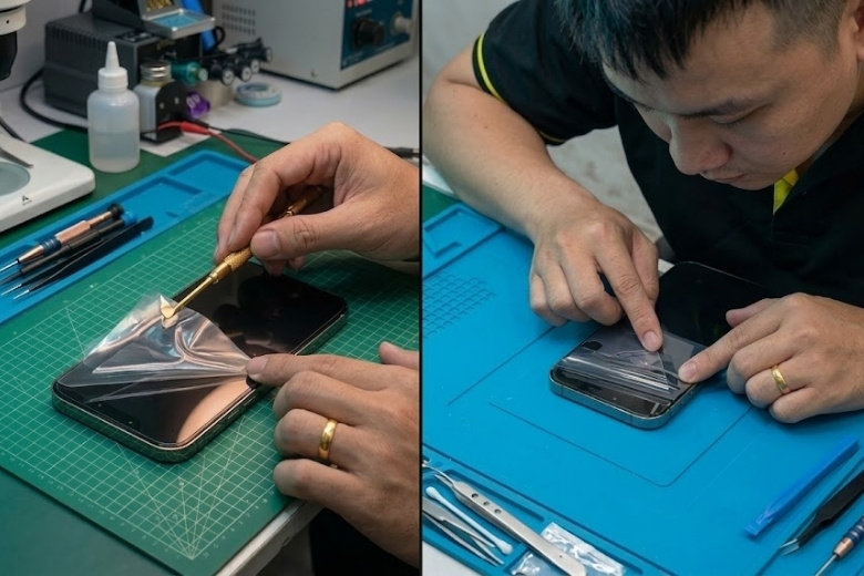 Thay màn hình Dura iPhone 15 4 Thay màn hình Dura iPhone 15 đúng chuẩn