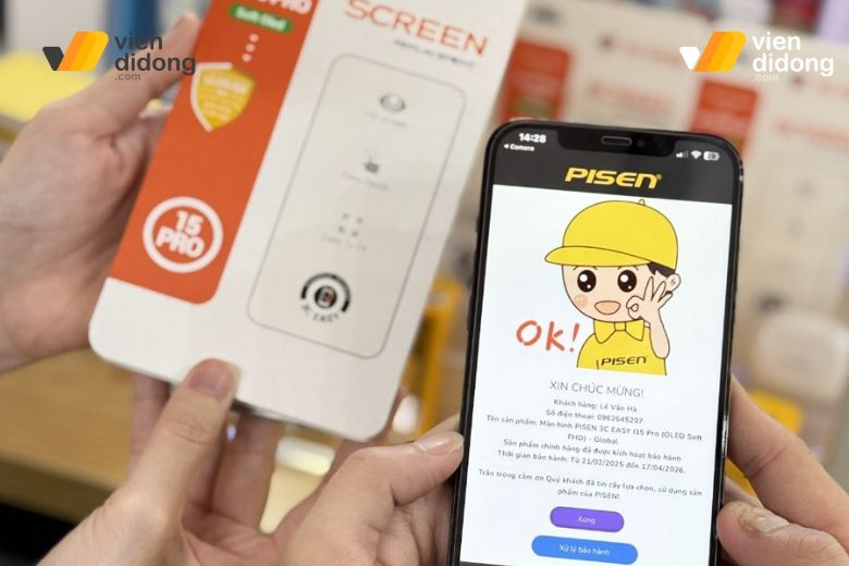 Thay màn hình Pisen iPhone 15 Pro
