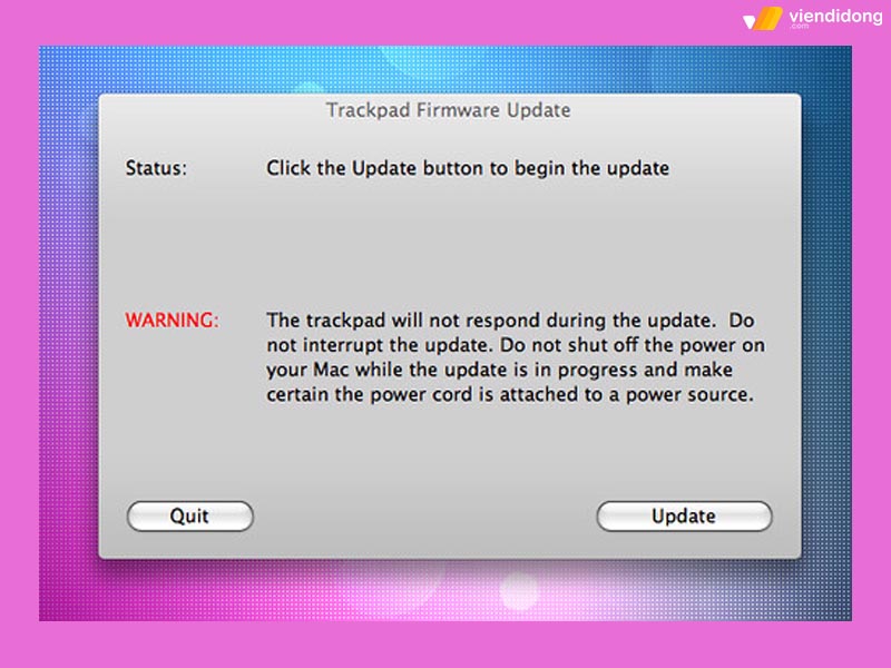Trackpad Macbook không click được cập nhật