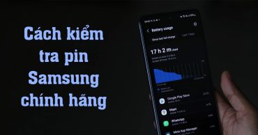 cách kiểm tra pin Samsung chính hãng thumb