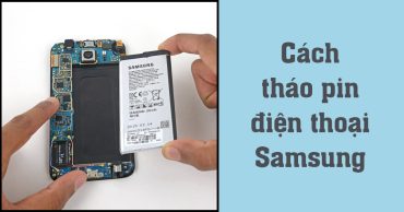 cách tháo pin điện thoại Samsung thumb