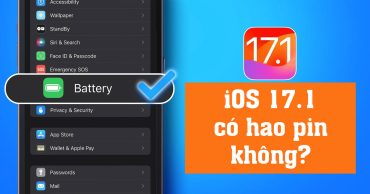 iOS 17.1 có hao pin không thumb