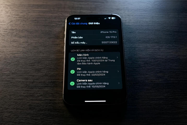 Cách kiểm tra lịch sử linh kiện để biết pin iPhone đã thay chưa
