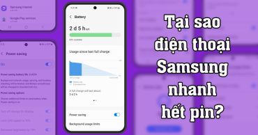Tại sao điện thoại Samsung nhanh hết pin thumb