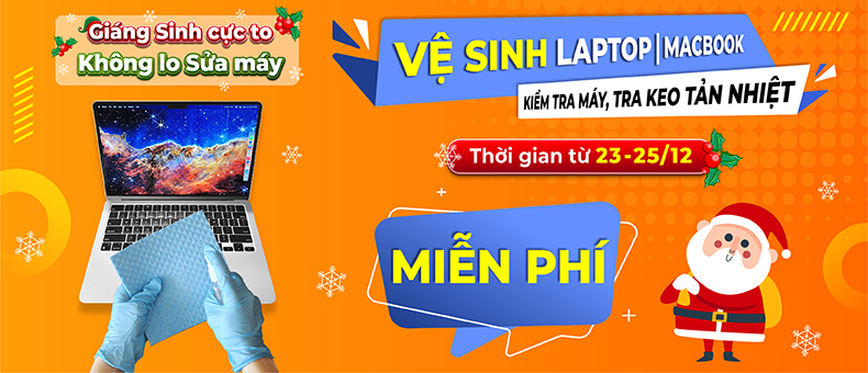 Vệ sinh Laptop / MacBook miễn phí