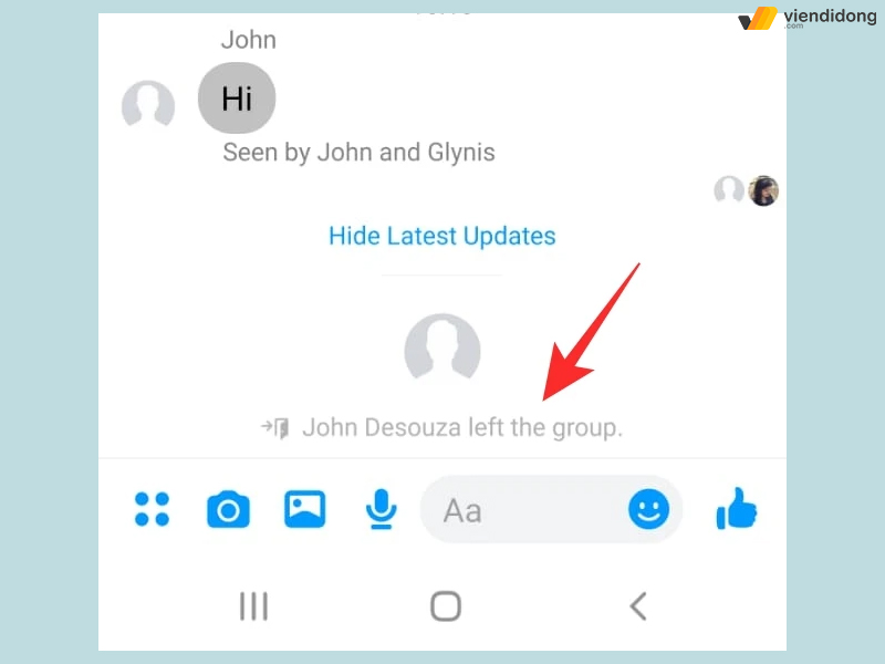 Messenger không gửi được tin nhắn nhóm