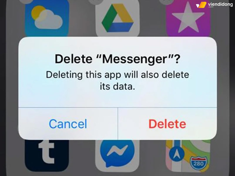 Messenger không gửi được tin nhắn xoá