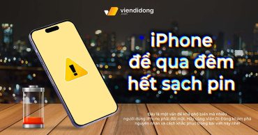 iPhone để qua đêm hết sạch pin update thumb