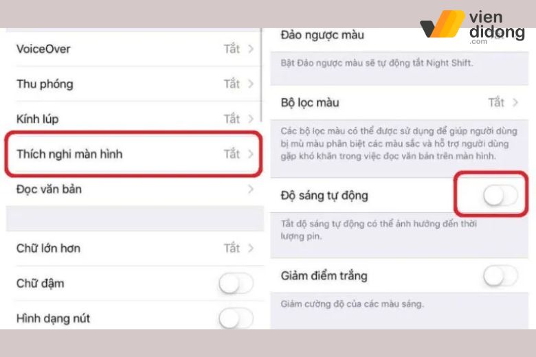 Cách khắc phục iPhone bị ám vàng, ố vàng màn hình 11 màn hình iphone bị vàng