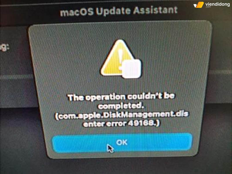 mã lỗi macOS 49168