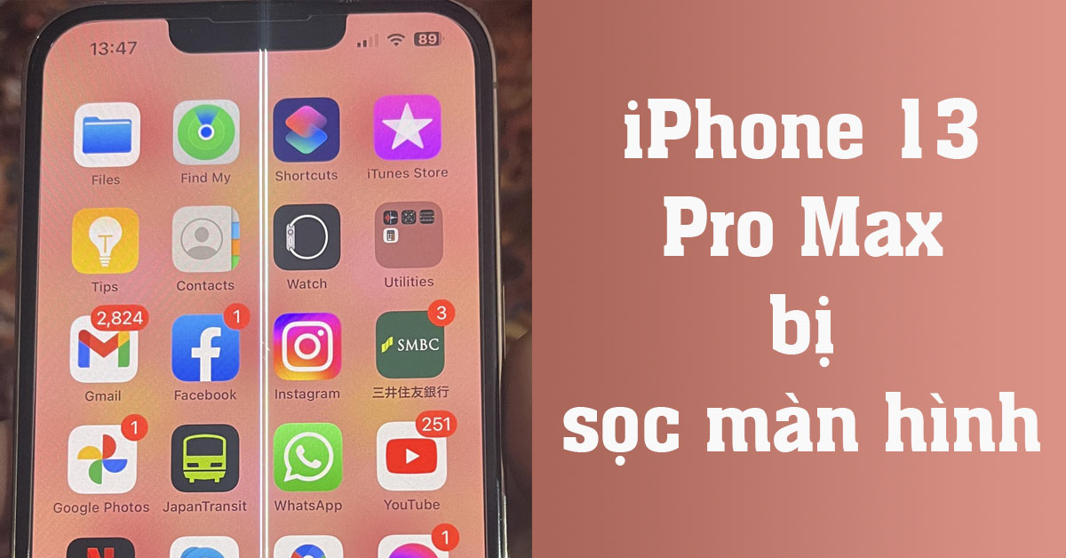 Cách xử lý iPhone 13 Pro Max bị sọc màn hình hiệu quả