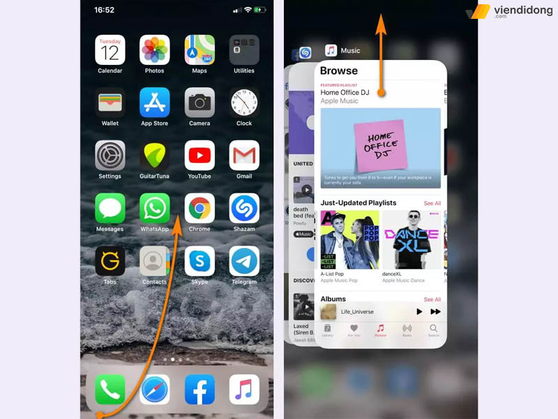 iPhone 15 đen màn hình app