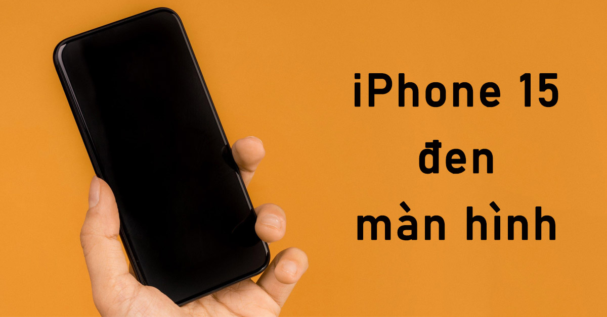 iPhone 15 đen màn hình thumb