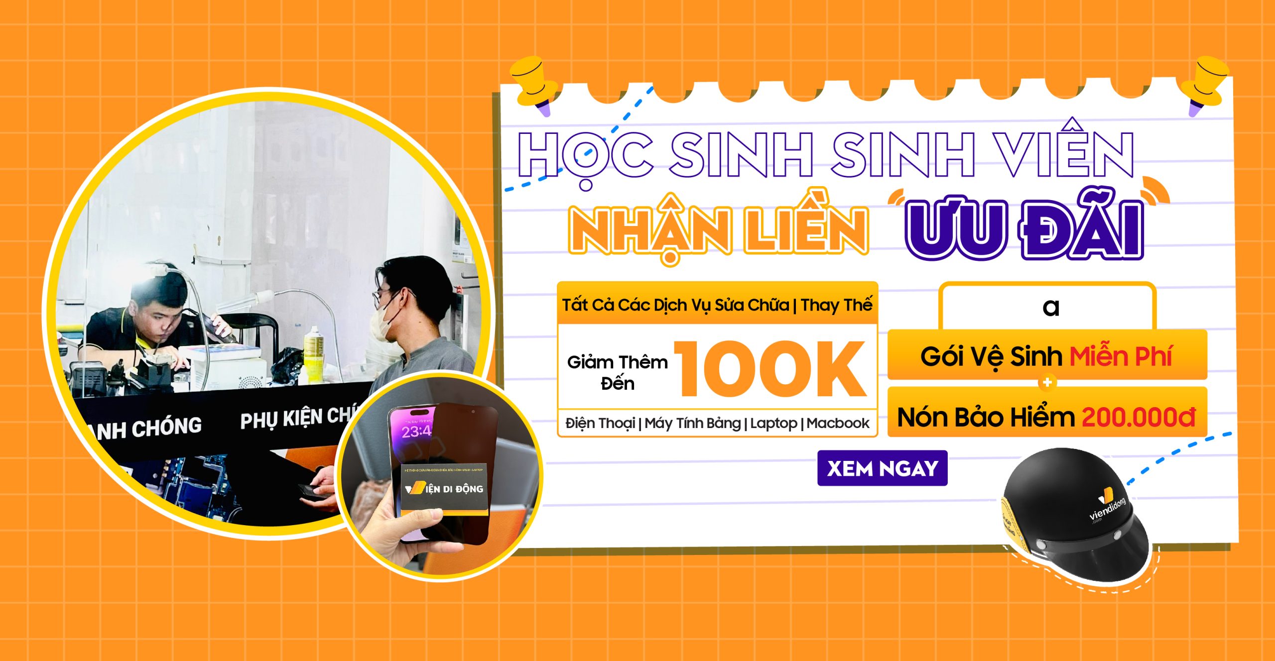 Học sinh, sinh viên – Nhận liền ưu đãi