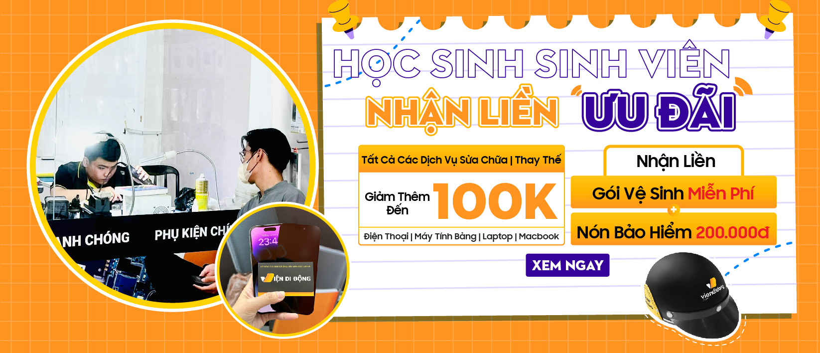 HỌC SINH SINH VIÊN – NHẬN LIỀN ƯU ĐÃI